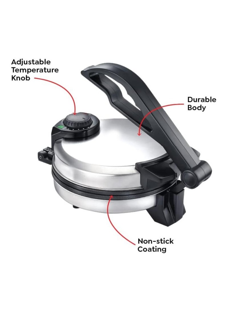 Roti Maker Electric Automatic chapati Maker Electric Automatic Roti Maker Machine With 950 Watts For Making Roti Chapati Parathas Stainless Steel