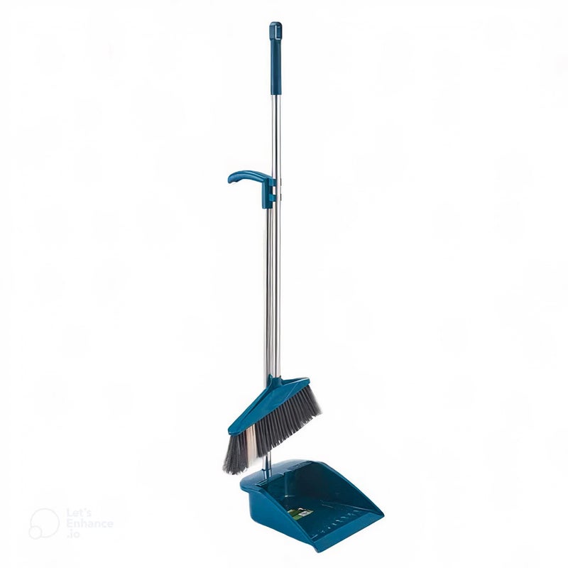 GNEY Customizable Lobby Long Handle Household Cleaning Broom and Dustpan Set - Image 1