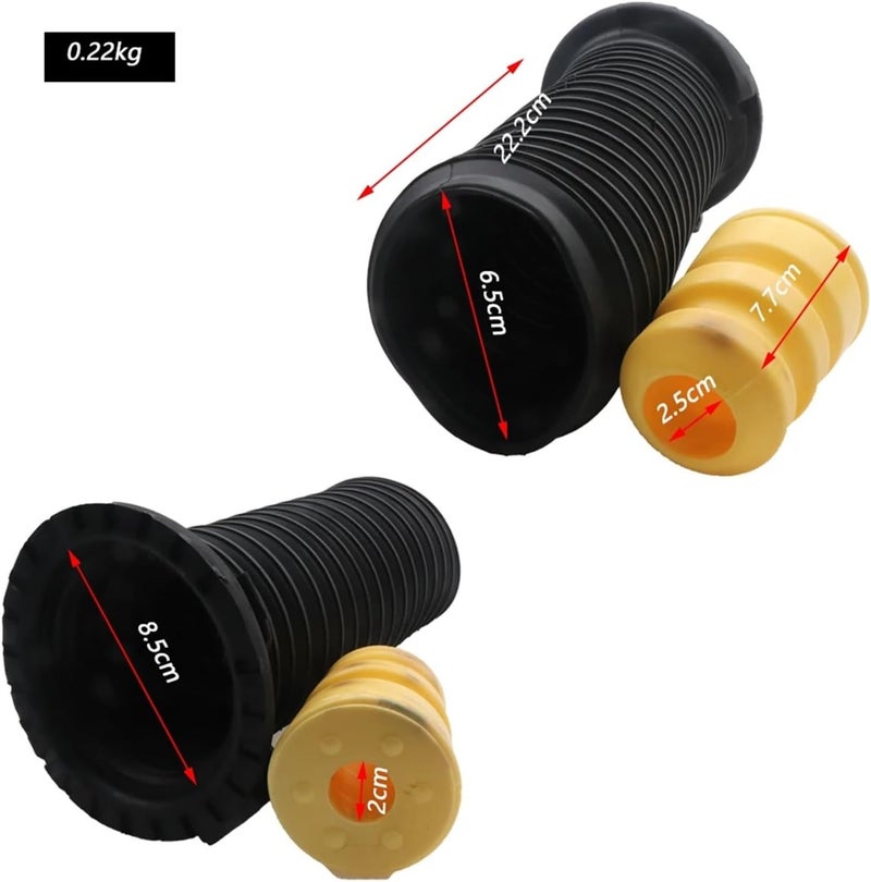 Vuzmode Front Dust Cover Air Shock Absorber Rubber Bellow Dust Boot Set - Image 2