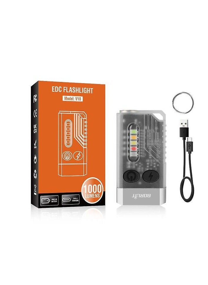 BORUIT Boruit V10 1000 Lumens Light Mini Multifunctional Pocket Flashlight  - Image 1