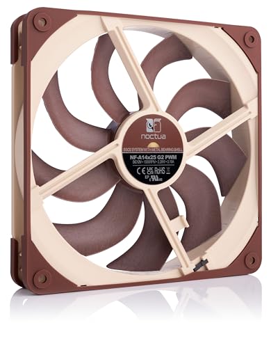 Noctua NF-A14x25 G2 PWM, Premium-Quality Quiet 140mm PC Fan, 4-pin (Brown) - Image 2