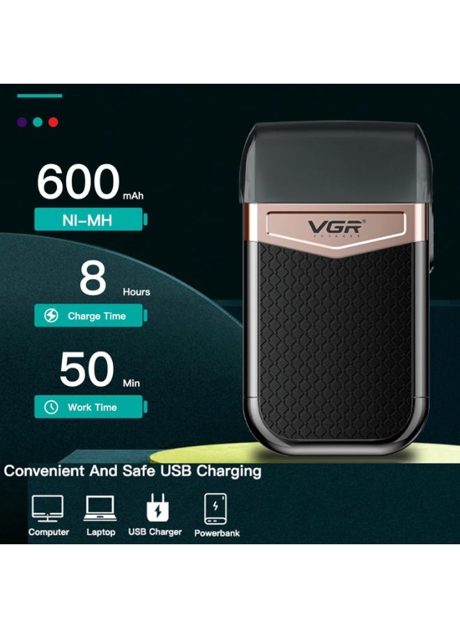 VGR V-331 Professional Men's Shaver IPX4 Fully Waterproof Rechargeable Shaver Runtime 50 minutes - Image 5