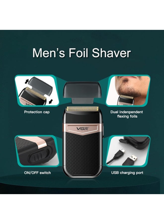 VGR V-331 Professional Men's Shaver IPX4 Fully Waterproof Rechargeable Shaver Runtime 50 minutes - Image 3