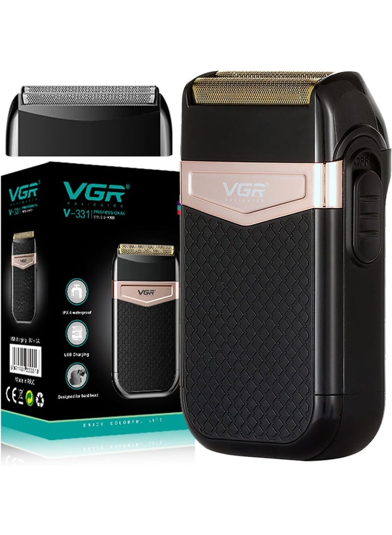 VGR V-331 Professional Men's Shaver IPX4 Fully Waterproof Rechargeable Shaver Runtime 50 minutes - Image 1