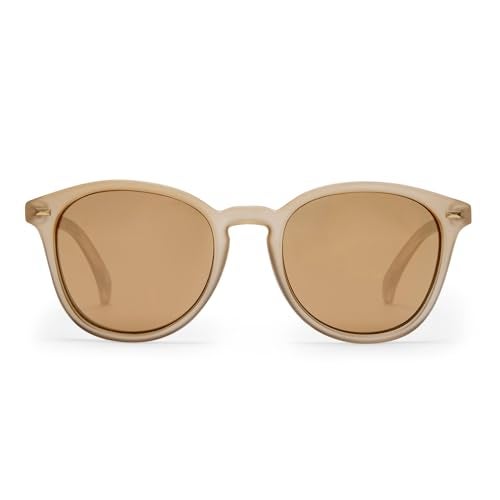 Le Specs Bandwagon Sunglasses - Matte Stone, Round, Unisex, Classic 'Everyday' Style - Image 2