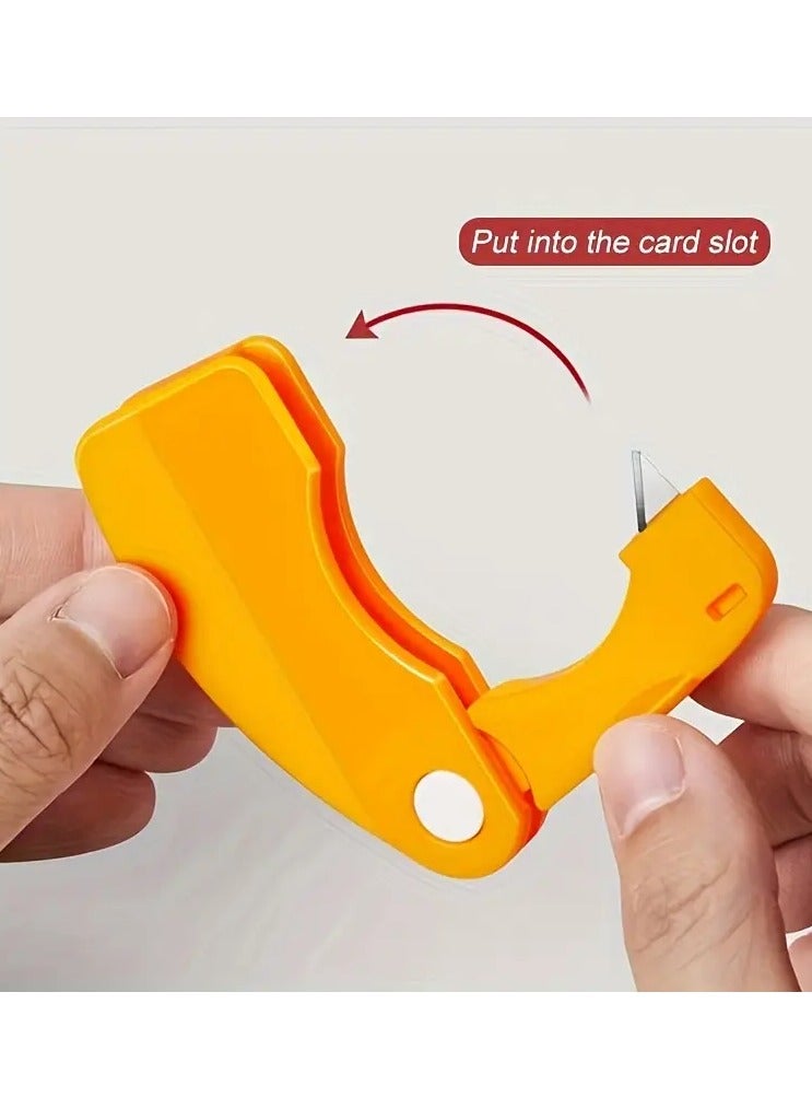 جلوسكي 1 جهاز كمبيوتر شخصى ، مقشر البرتقال ، مقشر البرتقال البلاستيكي ، مقشر الليمون البسيط ، مقشر الجريب فروت ، قاطع إبداعي ، أداة مقشر البرتقال مع مقبض قابل للطي ، مقشر الفاكهة ، أدوات الفاكهة الخضروية ، أدوات المطبخ - Image 1