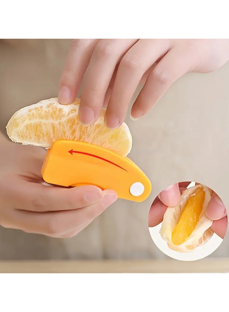 جلوسكي 1 جهاز كمبيوتر شخصى ، مقشر البرتقال ، مقشر البرتقال البلاستيكي ، مقشر الليمون البسيط ، مقشر الجريب فروت ، قاطع إبداعي ، أداة مقشر البرتقال مع مقبض قابل للطي ، مقشر الفاكهة ، أدوات الفاكهة الخضروية ، أدوات المطبخ - Image 4