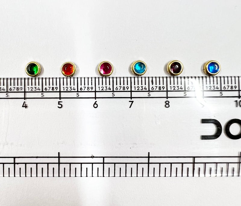 UniKart Colourful Glass Kundan Beads Round 4mm for Jewellery Making, Earing, Art & Craft Pack of 600 Pieces with Fabric Glue & Storage Box - Image 4