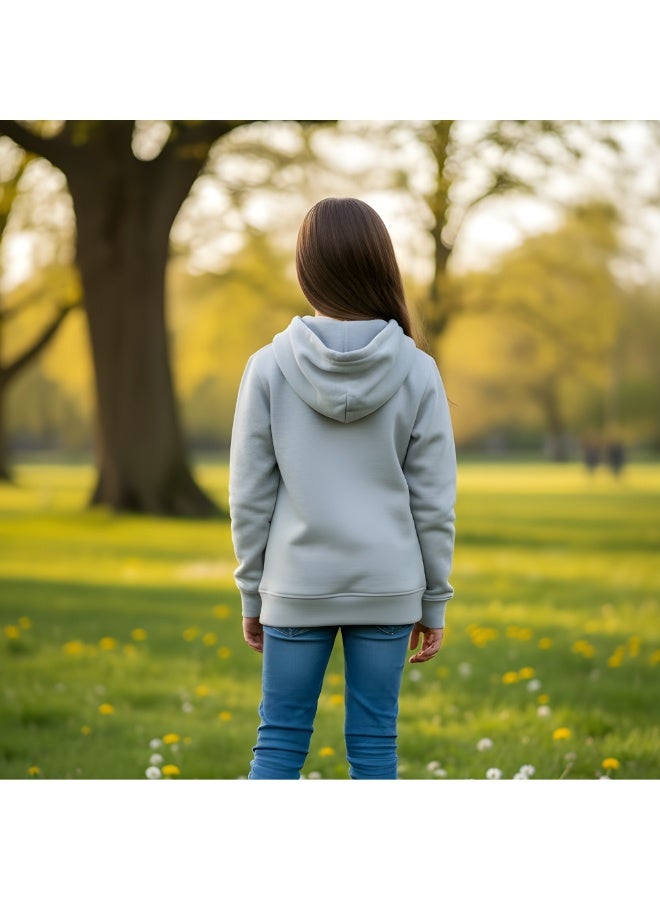 برينت شوب فور مي هودي للبنات - سترة بغطاء رأس بأكمام طويلة وجيب أمامي - قطن ناعم مناسب للمدرسة والرحلات ووقت اللعب والارتداء اليومي والاستخدام الخارجي - مقاس مريح - Image 4