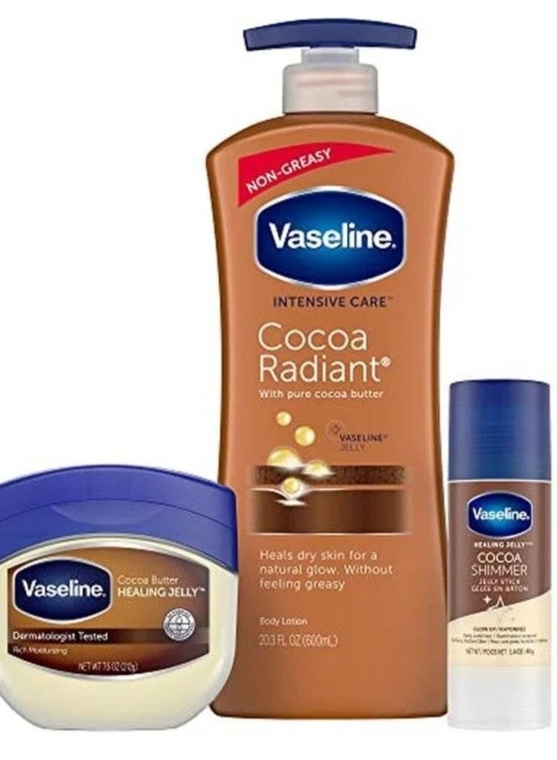 Vaseline Cocoa Butter Skincare Collection: Radiant Glow and Intensive Care