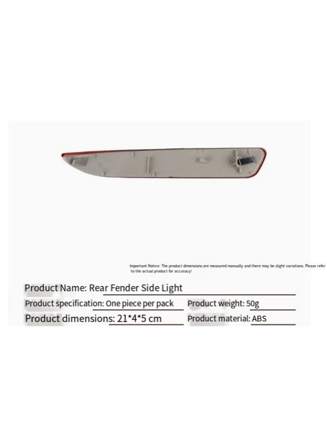 Applicable to the rear bumper side lights and edge lights of BMW X5 X6 (model E70) from 2006 to 2013, part number 63217158949, 63217158950. - Image 2