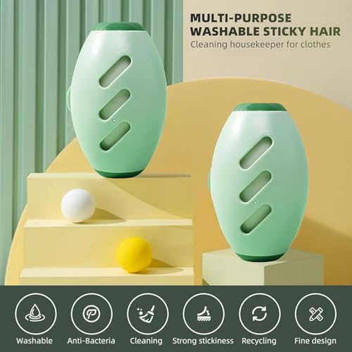 Nexllent Reusable Lint Roller Ball, Mini Travel Size Lint Roller for Clothes, On The Go Lint Roller Ball, Small Portable Lint Ball Remover for Clothes and Pet Hair, Extra Sticky & Washable Gel - Image 4