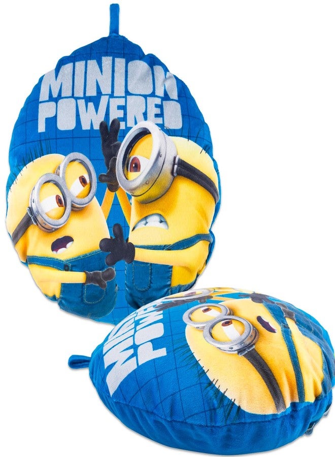 Minions Plush Travel Pillow for Kids - Bundle with 10" Plush Stuart and Bob Pillow for Kids Bedroom Accessories Plus Stickers, More | Minions: The Rise of Gru Travel Accessories Set - Image 2