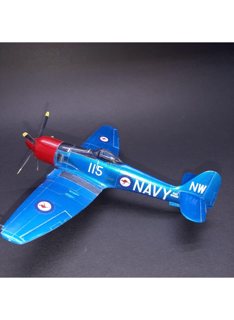 Pm Model - Hawker Sea Fury FB11 Fighter Aircraft Disassembled Plastic Model - Image 1