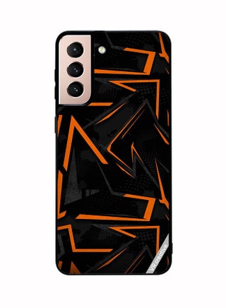 Protective Case Cover For Samsung Galaxy S21 Plus 5G Black & Orrange Pattern Design Multicolour - pzsku/ZE48AB69BB50101E352B8Z/45/_/1667048667/6f99e4eb-ea4d-461f-9a1d-782d112eb801