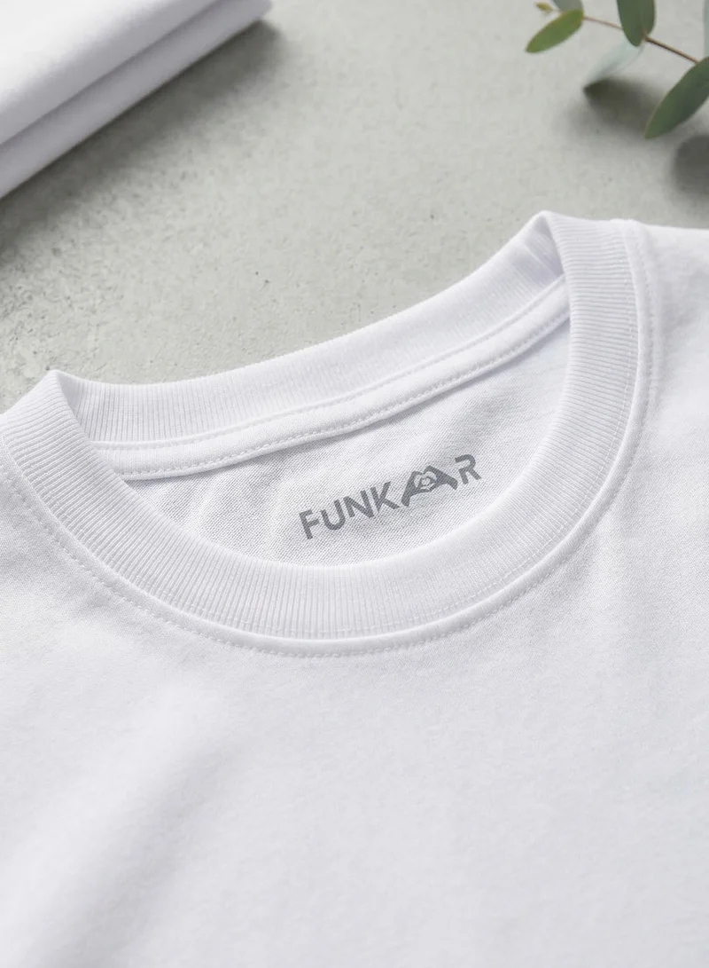 Funkaar white Mermaid 4th Birthday T-Shirt for Girls | "I Am 4" Design | Soft Combed Cotton for Women | Best Price UAE