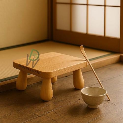 Dantawood Pine Wooden Single Planter Stand for Balcony Indoor Outdoor Garden Flower Succulent Plant Pot Holder (7 Inch Round, 1)[Size-L-7,W-7,H-4] - Image 5