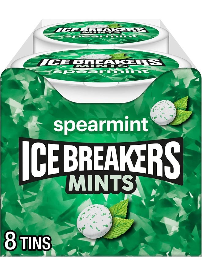 Ice breakers أيس بريكرز نعناع سبيرمينت خالي من السكر - عبوة من 8 - Image 1