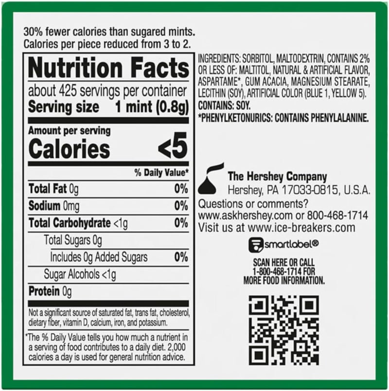 Ice breakers أيس بريكرز نعناع سبيرمينت خالي من السكر - عبوة من 8 - Image 2