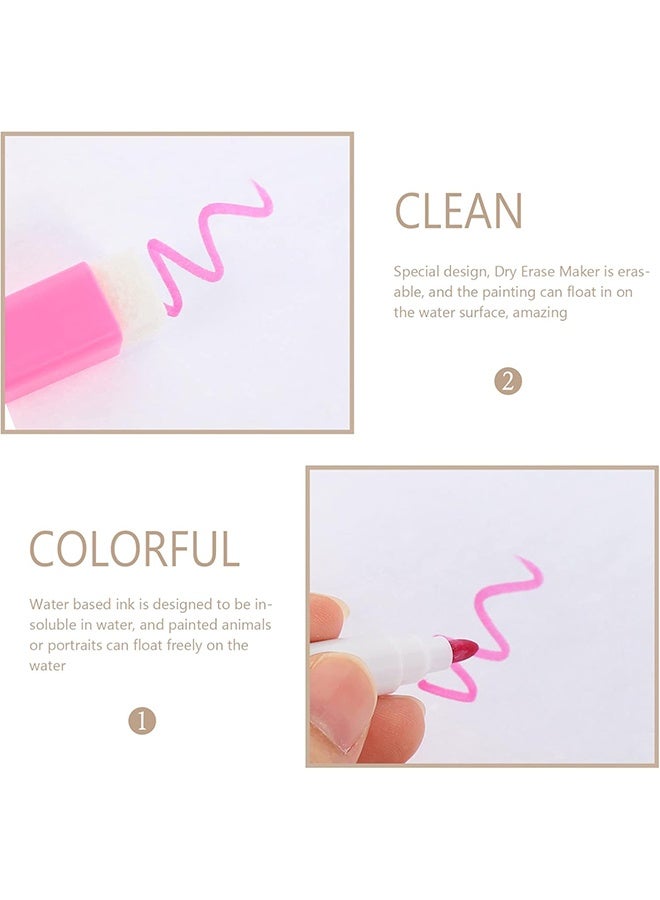 YJ Set of 8 Magnetic Quick-Drying Whiteboard Markers with Eraser, Multi-Color, Includes Eraser - Image 3