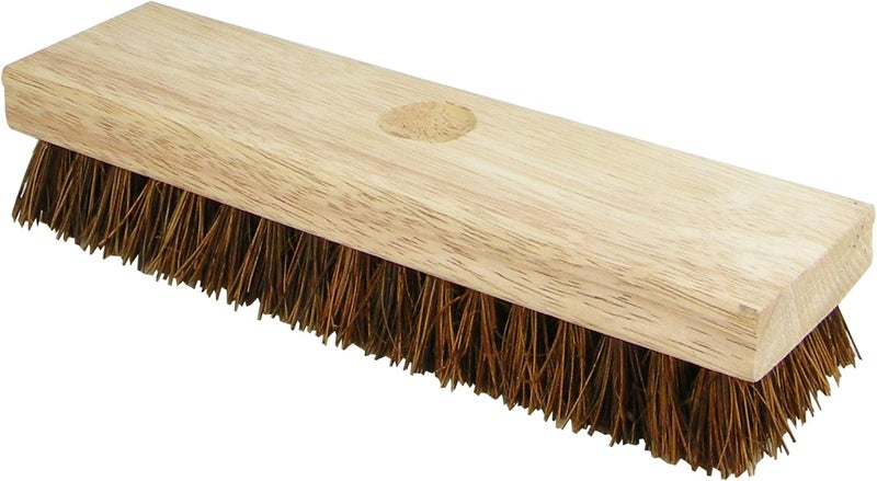 Quickie Palmyra Scrub Brush with Coarse Fibers and Wooden Block - Image 1