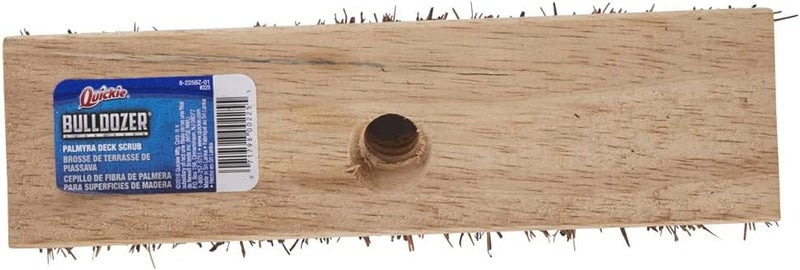 Quickie Palmyra Scrub Brush with Coarse Fibers and Wooden Block - Image 2