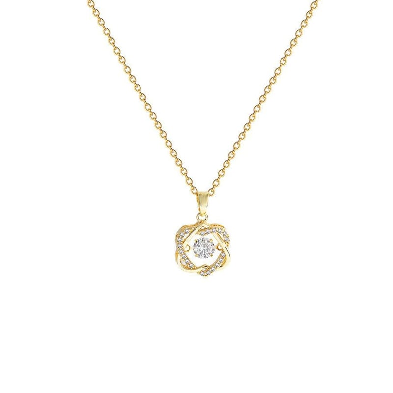 MONOZO pendant necklace chain for women girls Love anti tarnish stainless steel 18k gold plated stylish Neck Chain | Modern Design | Birthday Anniversary gift Valentine Accessories - Image 1