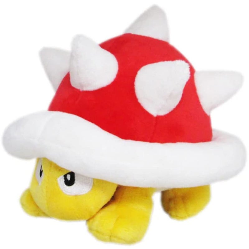 Little Buddy USA Super Mario All Star Collection Spiny Stuffed Plush, 4.5", Multicolor (1449)