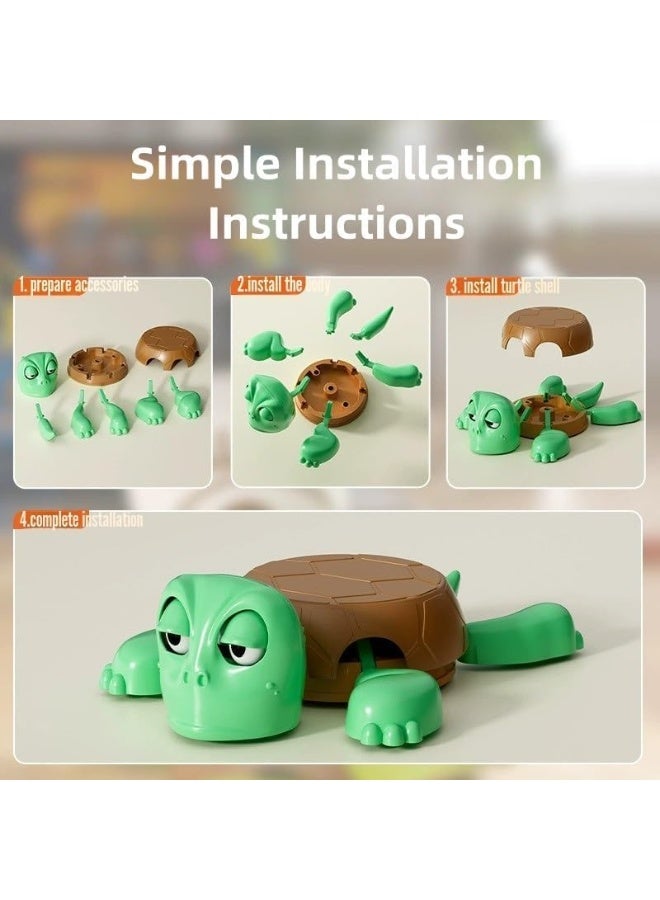 Turtle Cup Holder, 3D Printed Turtle Coaster with Funny Expression, Open Eyed When Put a Glass on Back Mug Mat for Car Desk - Image 1