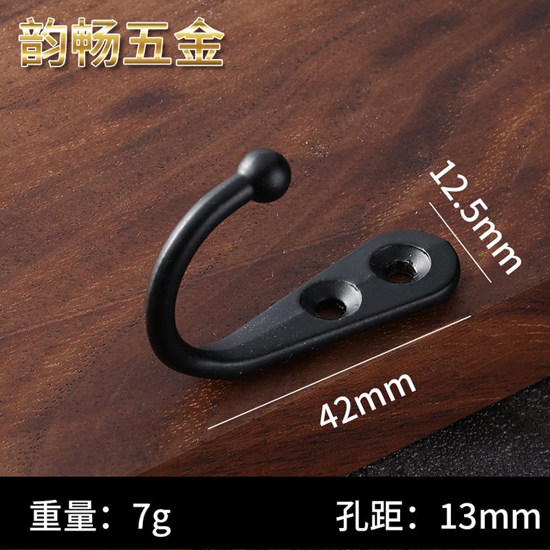 general Zinc Alloy Single Coat Hook Antique Style Wall Mount for Clothes Scarves - Image 1