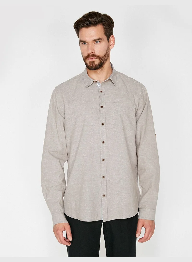 KOTON Pocket Detailed Shirt