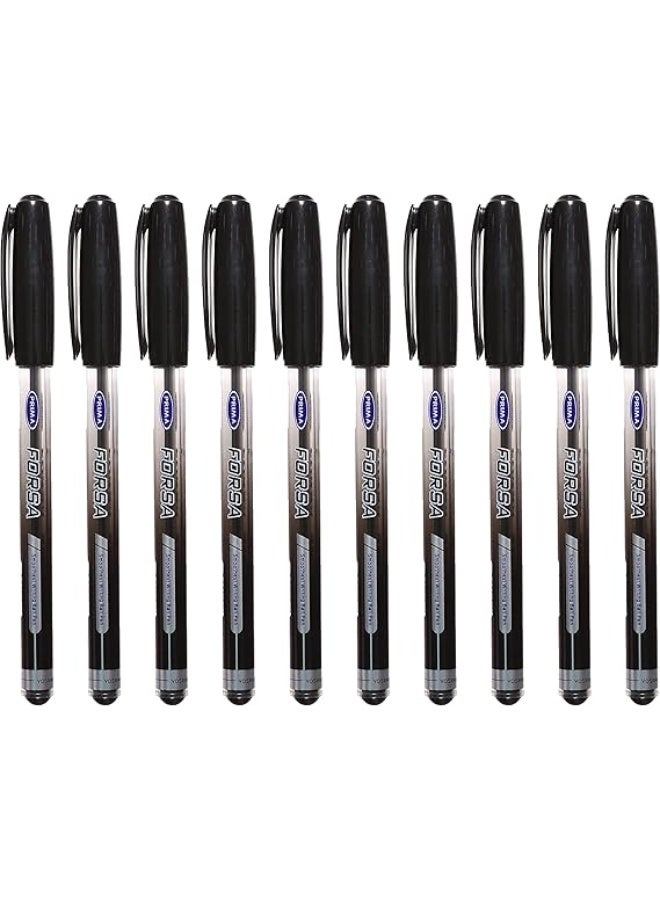 بريما مجموعة من 3 عبوات من أقلام Prima Forsa 0.7 مم (أزرق، أسود، أحمر) 30 قلمًا - Image 3