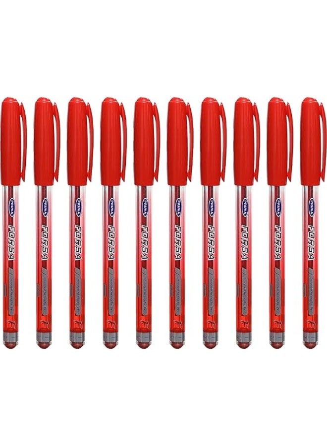 بريما مجموعة من 3 عبوات من أقلام Prima Forsa 0.7 مم (أزرق، أسود، أحمر) 30 قلمًا - Image 4