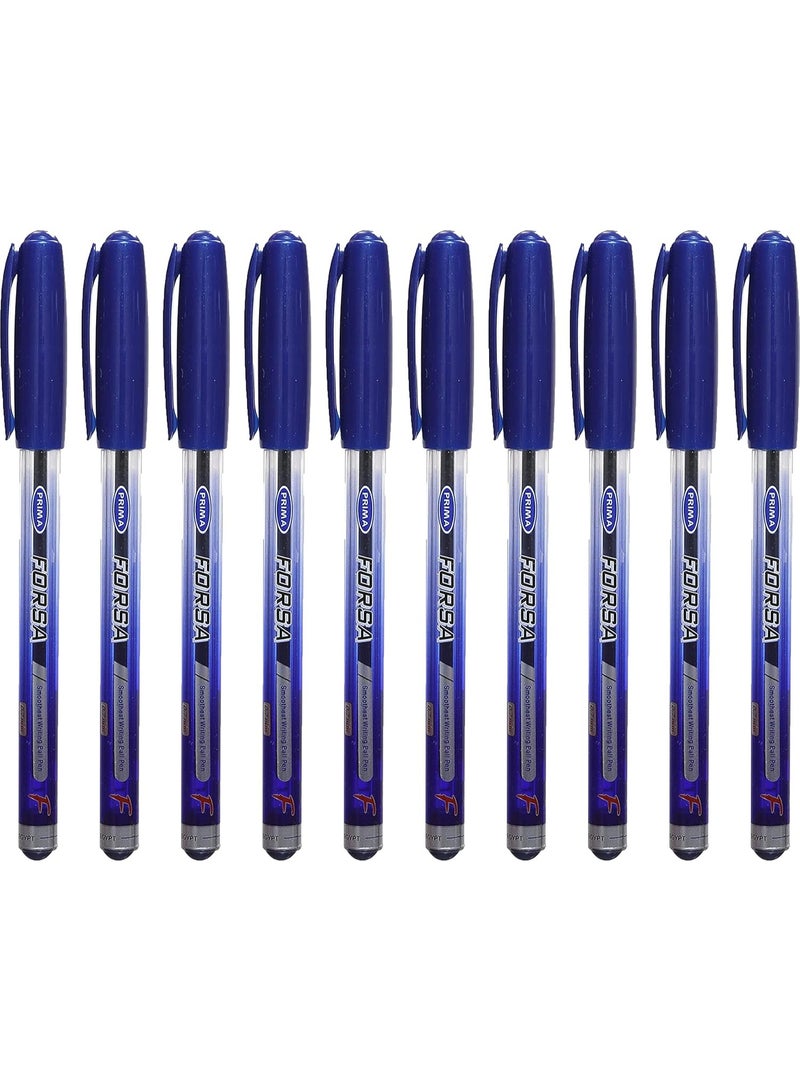 بريما مجموعة من 3 عبوات من أقلام Prima Forsa 0.7 مم (أزرق، أسود، أحمر) 30 قلمًا - Image 5