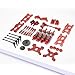 Oisunt Metal Replacement Part Kit for WLtoys 114th 112th RC Car Upgrades Spare Aluminium Accessory Set with Screws Red - Image 3