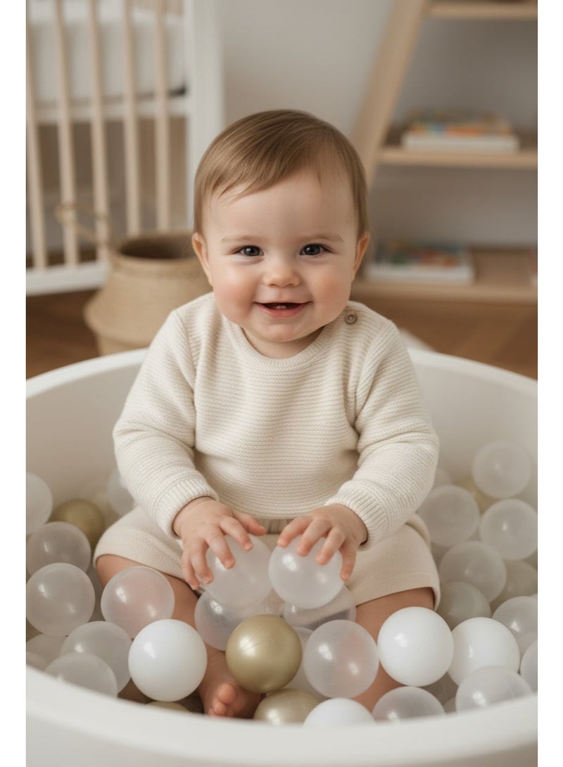 FUN MOMENT Soft foam ball basin for kids 90×30 cm with 50 balls - Image 5