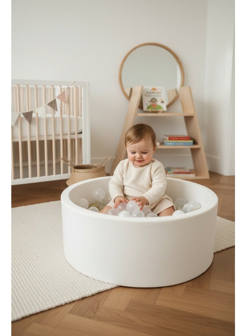FUN MOMENT Soft foam ball basin for kids 90×30 cm with 50 balls - Image 4