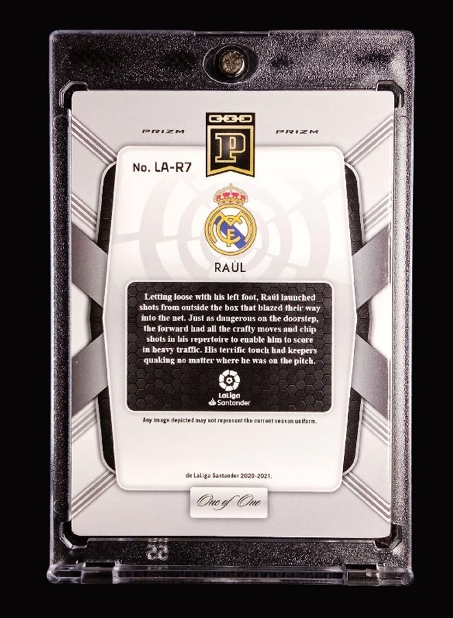 Panini Raul Signature Football Card Autographed Trading Card Refractor Collector’s Edition Sports Memorabilia for Fans and Collectors - Image 4