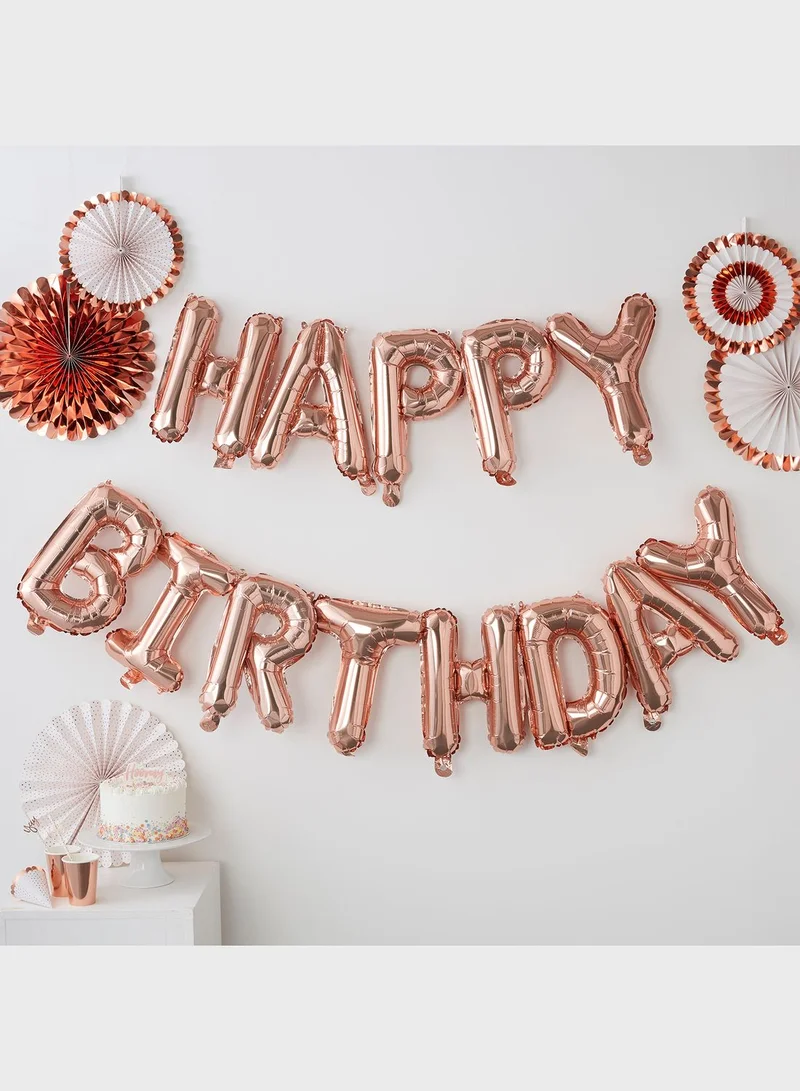 Ginger Ray Happy Birthday Balloon Bunting