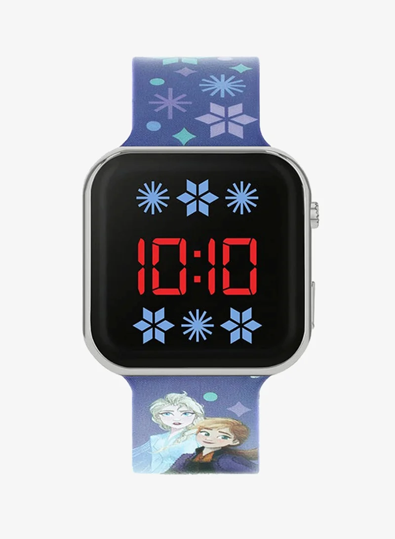 Disney Girls Digital Square Shape Plastic Wrist Watch - FZN4733ARG - 35 Millimeter