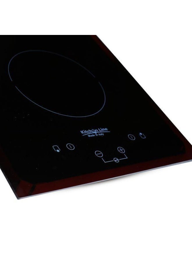 kitchen Line Built-in Electric Hob 30 cm, Vitroceramic, 2 burners, Auto-ignition, Full safety, Italy, black ZP.VT2004 - Image 5