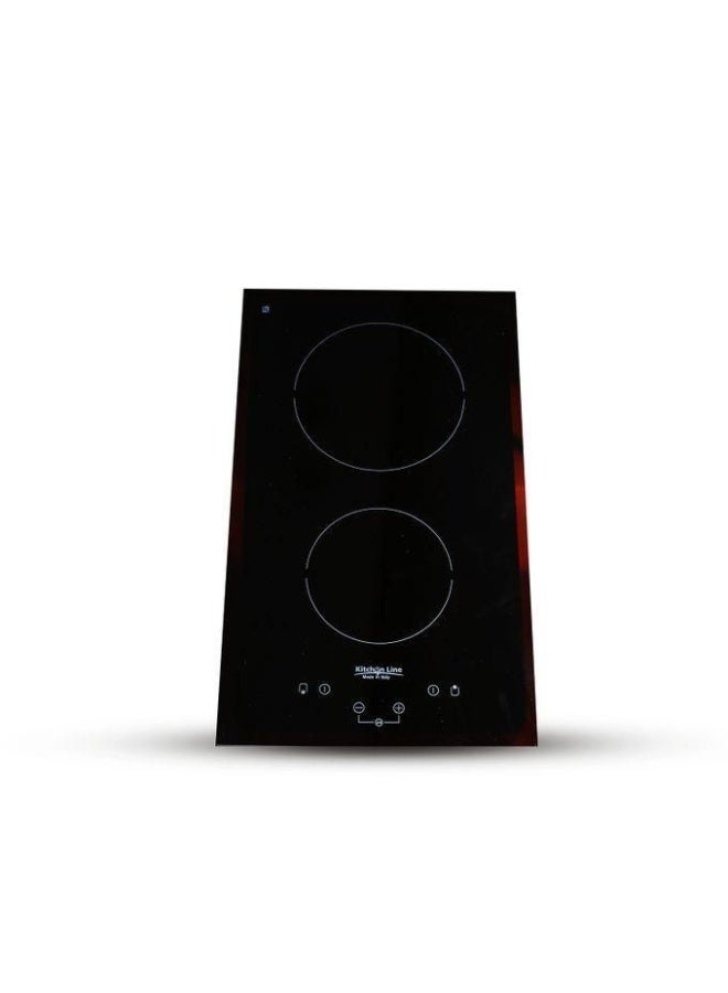 kitchen Line Built-in Electric Hob 30 cm, Vitroceramic, 2 burners, Auto-ignition, Full safety, Italy, black ZP.VT2004 - Image 4