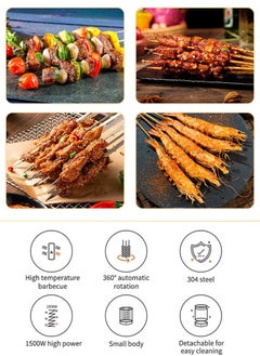 sokany Halal Certified 1500W Smart Electric Kebab Machine - Turkish Shawarma Rotisserie Oven with 360° Auto Rotation | Commercial & Home Use | Stainless Steel Smokeless BBQ Grill for Restaurants & Ramadan Gatherings  - Image 5
