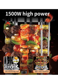 sokany Halal Certified 1500W Smart Electric Kebab Machine - Turkish Shawarma Rotisserie Oven with 360° Auto Rotation | Commercial & Home Use | Stainless Steel Smokeless BBQ Grill for Restaurants & Ramadan Gatherings  - Image 3