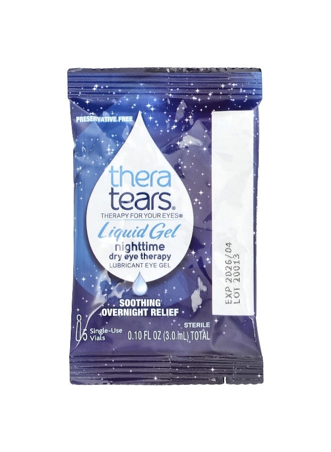 Thera Tears TheraTears, Nighttime Dry Eye Therapy, Lubricant Eye Gel, 30 Single-Use Vials - Image 3