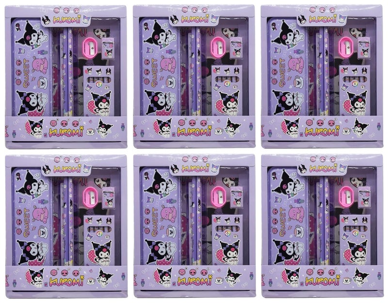 Asera Stationery Gift Pack for Kids for Birthday Return Gifts (Pack of 6) (Kuromi) - Image 1