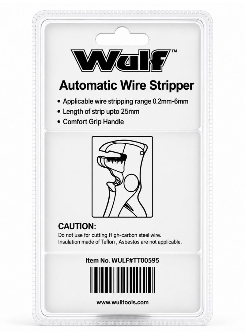 Wulf Automatic Wire Stripper Professional Cable Stripping Tool 0.2mm to 6mm Self Adjusting Wire Cutter for Electrical Repair Crimping and DIY Electrical Work - Image 2