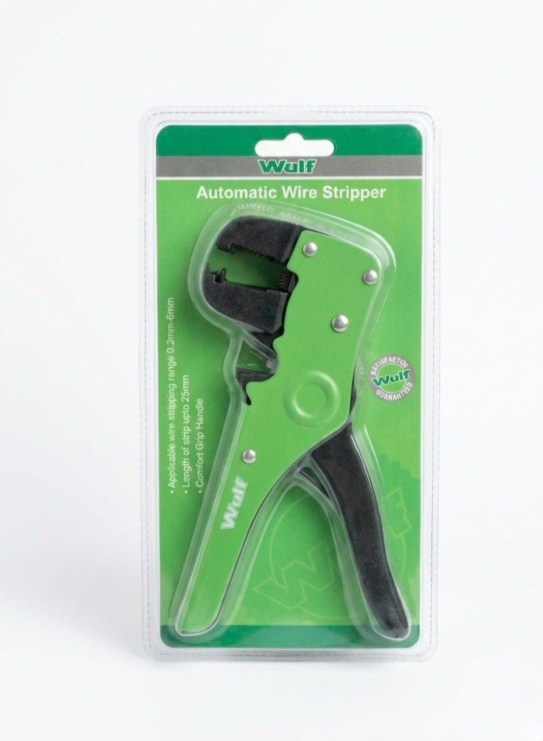 Wulf Automatic Wire Stripper Professional Cable Stripping Tool 0.2mm to 6mm Self Adjusting Wire Cutter for Electrical Repair Crimping and DIY Electrical Work - Image 1