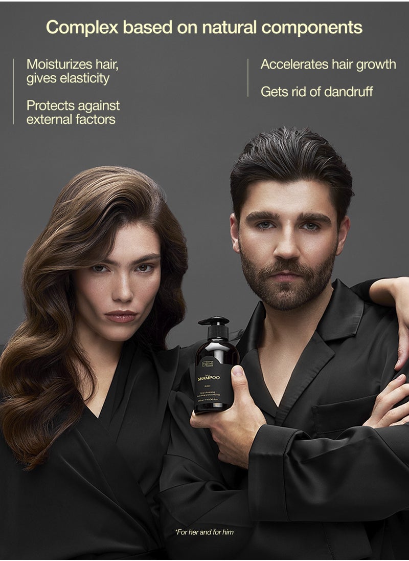 Tashe Ultimate Hair Repair Set – Amino Acid Detox Shampoo & 2-in-1 Conditioner Balm with Shea Butter & Proteins, 2 x 300 ml  - Image 3