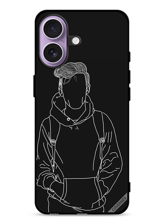 Covernex Apple iPhone 17 Protective Case Cover Sketch Of Jacket Boy - Image 1